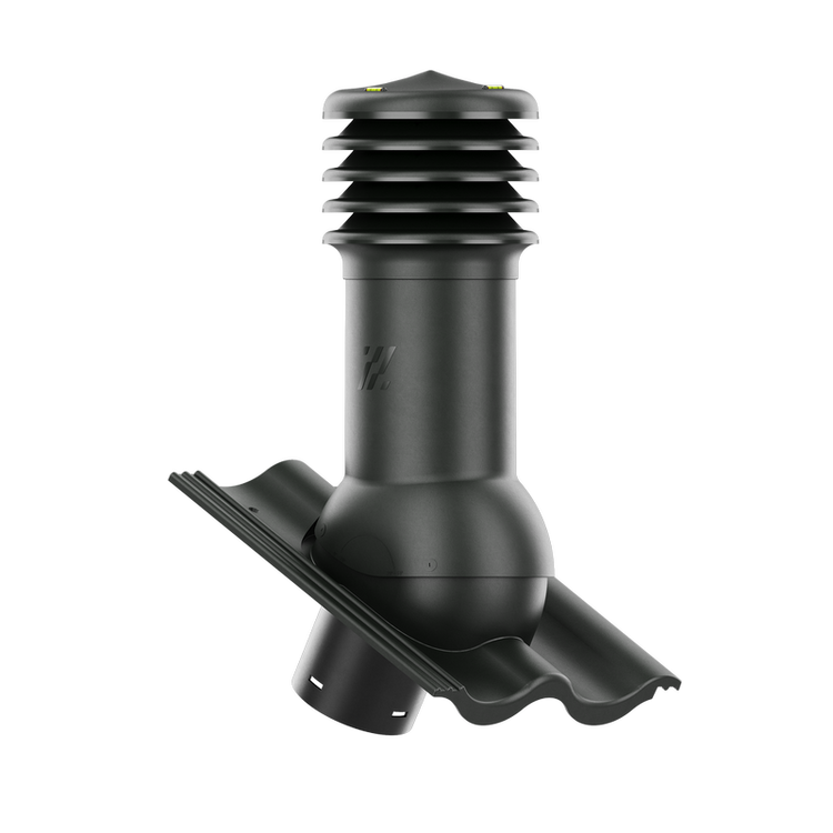 Kominek wentylacyjny do dachówki CELTYCKA GRAFITOWY fi150