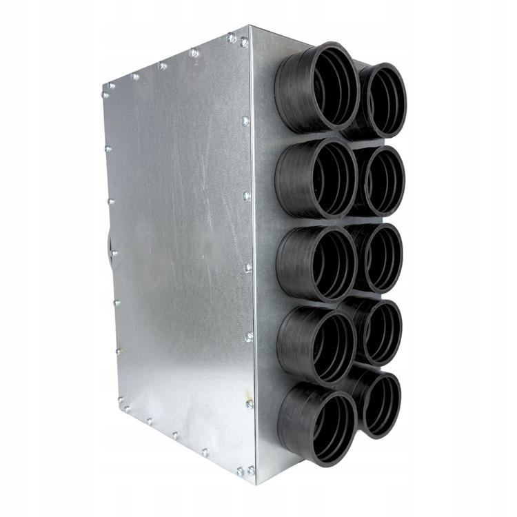 Skrzynka rozdzielcza rozdzielacz przelotowy wentylacja fi160 / 10x75 mm