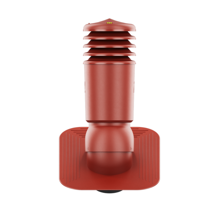 Kominek Wentylacyjny IZOLOWANY WYRZUTNIA fi150mm pod gont/pape CZERWONY RAL 3009