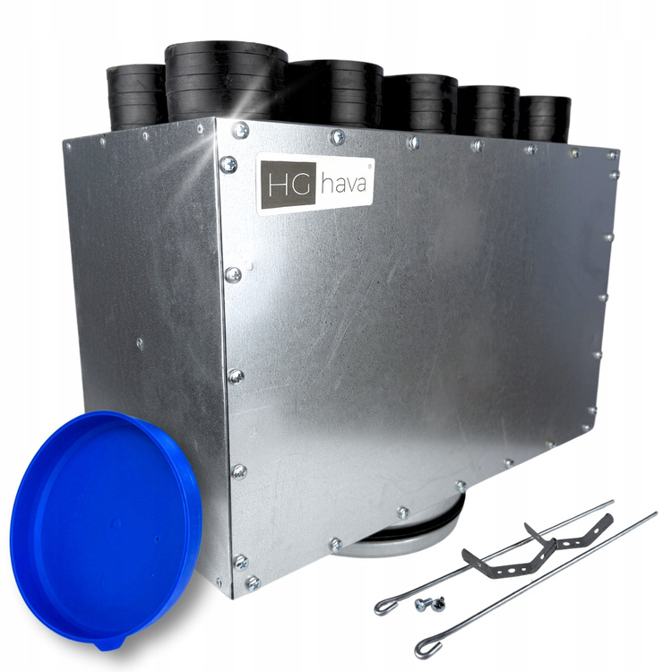 Skrzynka rozdzielcza rozdzielacz przelotowy wentylacja fi160 / 10x75 mm