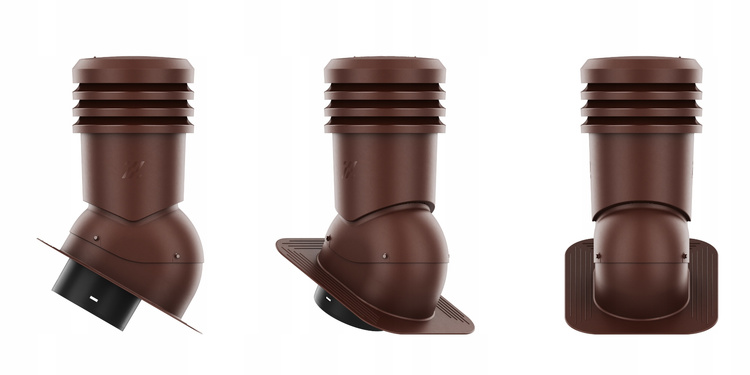 WYRZUTNIA DACHOWA IZOLOWANA kominek RAL8017 fi200