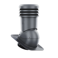 WYRZUTNIA DACHOWA IZOLOWANA kominek RAL7016 fi200