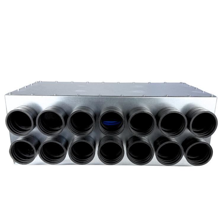 Skrzynka rozdzielcza rozdzielacz przelotowy wentylacja fi 160 / 14x75mm
