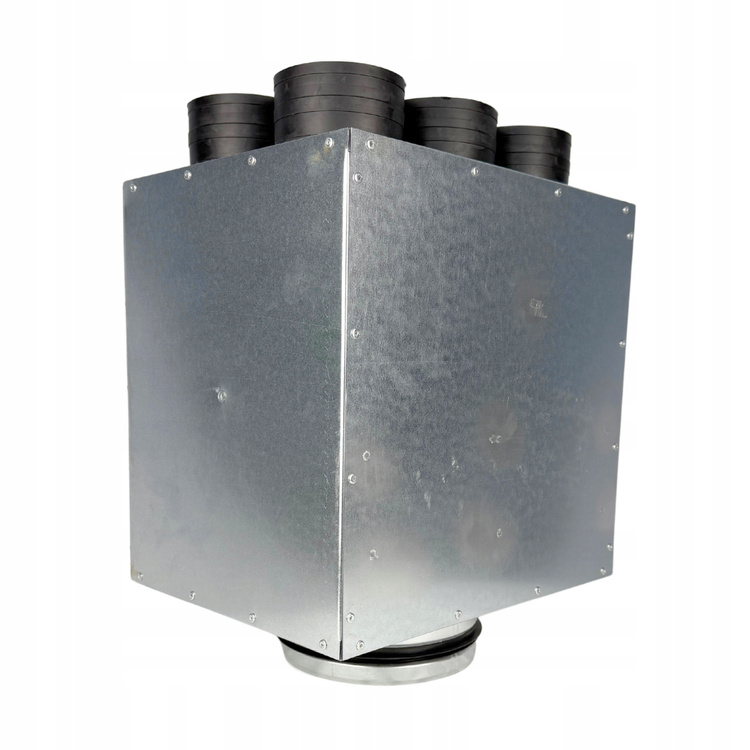 Skrzynka rozdzielcza rozdzielacz przelotowy wentylacja fi200 / 6x75mm