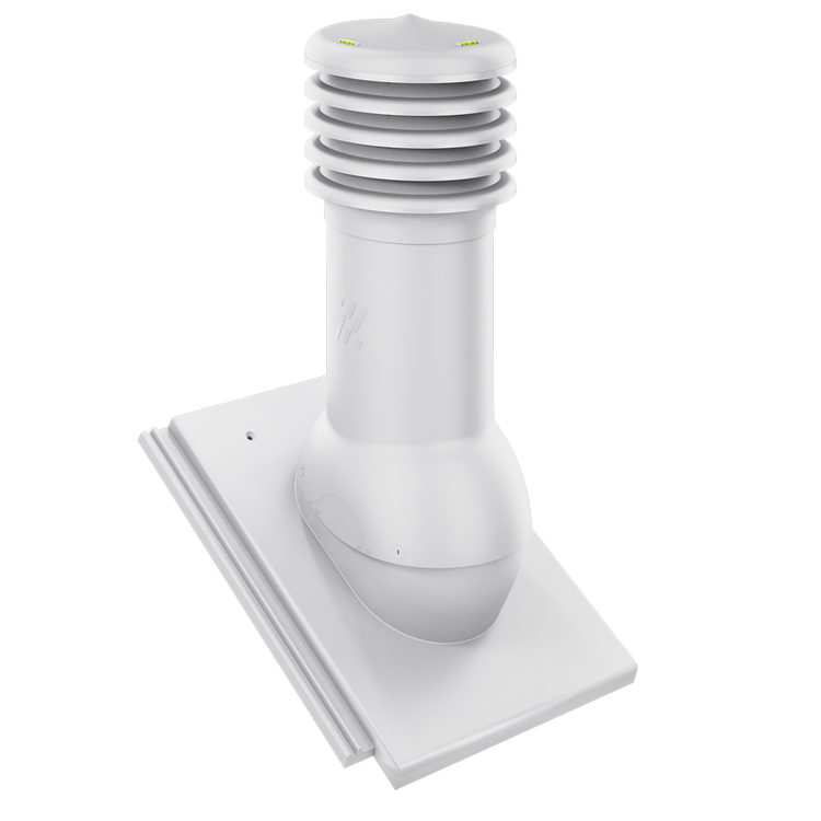 Kominek wentylacyjny do dachówki KAPSTADT JASNOSZARY fi150