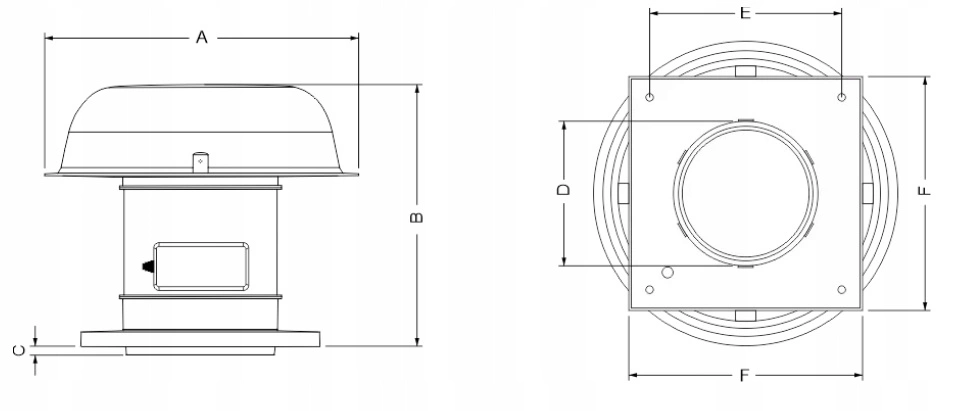 Wentylator Dachowy aRoof fi 150 / 160 Wyciągowy Przemysłowy 420m3/h pol_pl_Wentylator-Dachowy-aRoof-fi-150-160-Wyciagowy-Przemyslowy-420m3-h-5042_6