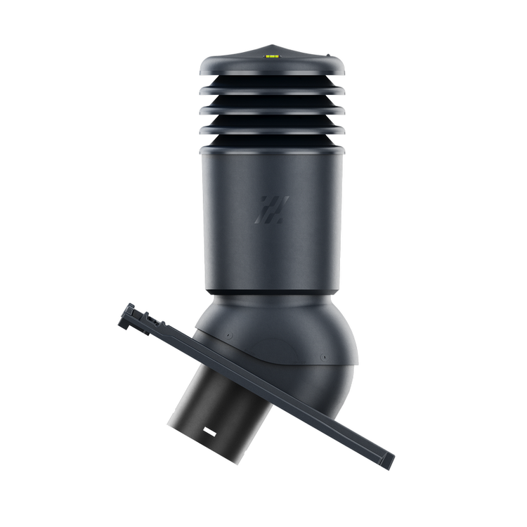 Kominek wentylacyjny IZOLOWANY do dachówki OREA 9 SZARA/ANTRACYTOWA ANGOBA fi125
