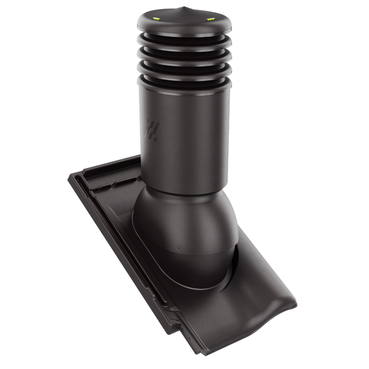 Kominek wentylacyjny IZOLOWANY do dachówki RUBIN 9V TEKOWY GLAZURA fi150