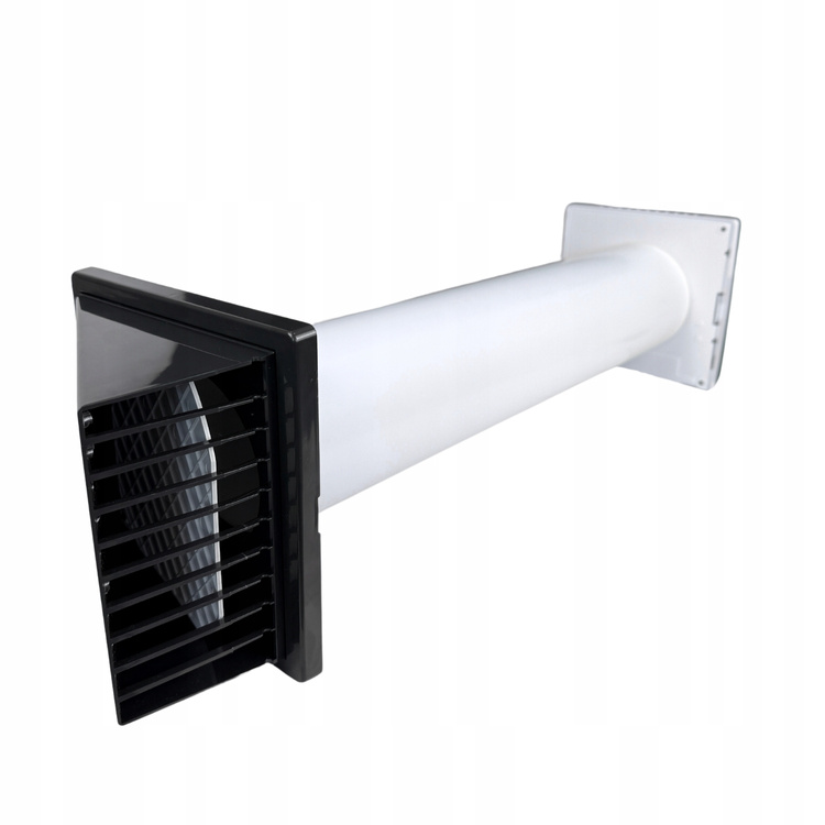 Zestaw wentylacyjny wywiewny wentylator przez ścianę 100 mm + KABEL WŁĄCZNIK