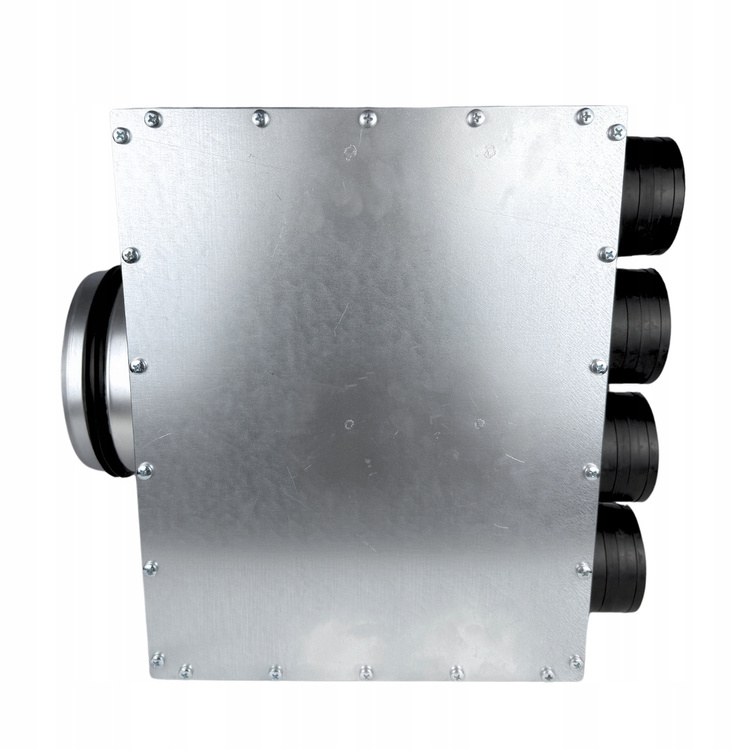 Skrzynka rozdzielcza rozdzielacz przelotowy wentylacja fi 200 / 8x75 mm