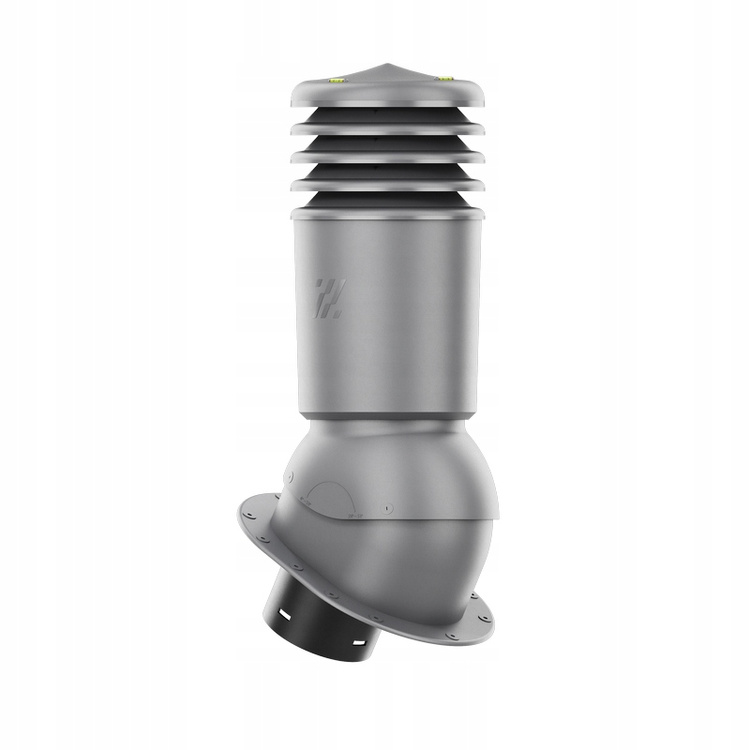 Kominek wentylacyjny IZOLOWANY WYRZUTNIA do pokryć płaskich GRAFIT fi150