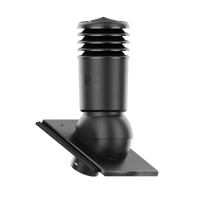 Kominek wentylacyjny IZOLOWANY do dachówki PLANUM CZARNY fi150