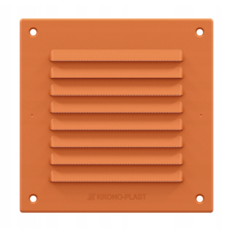 Kratka wentylacyjna z siatką 14x14 / 17x17 Ceglana