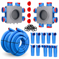 ZESTAW DO REKUPERACJI fi90 - kanały, rozdzielacze, skrzynki rozprężne