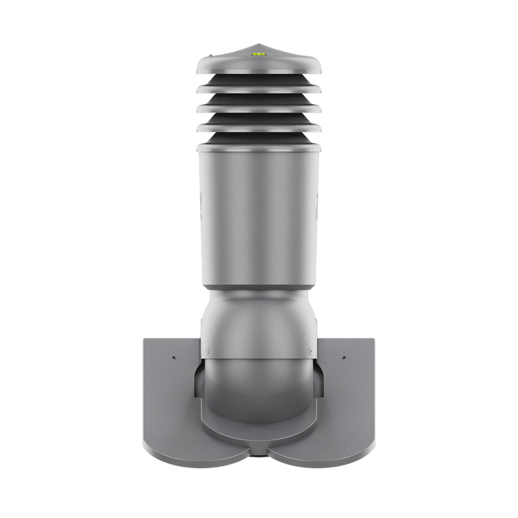 Kominek wentylacyjny IZOLOWANY do dachówki KARPIÓWKI GRAFIT RAL 7024 fi150