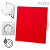 Wentylator łazienkowy dRim fi100 (HS+TS) + FRONT PP Czerwony