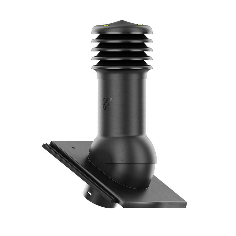 Kominek wentylacyjny do dachówki KAPSTADT PLANAR/DURATOP CZARNY fi150