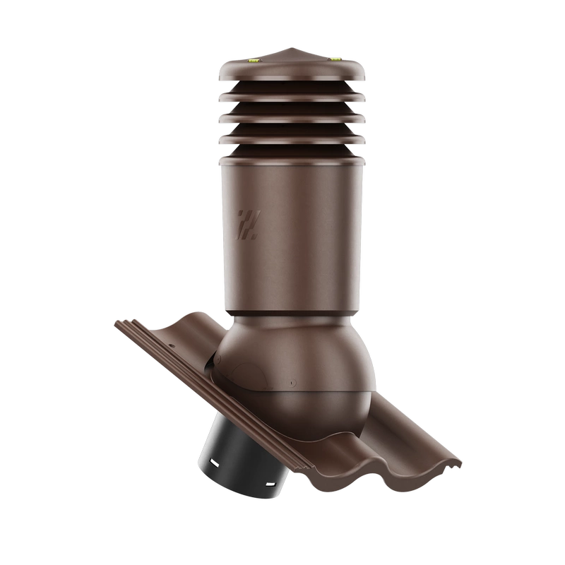 Kominek wentylacyjny do dachówki ALEGRA 9 CZARNA ANGOBA SZLACHETNA fi125 pol_pl_Kominek-wentylacyjny-WYRZUTNIA-do-pokryc-plaskich-BRAZOWY-fi125-6736_2