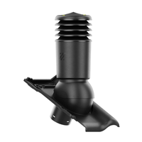 Kominek wentylacyjny IZOLOWANY do dachówki TITANIA ANTRACYT ANGOBA/CZARNA GLAZURA fi125