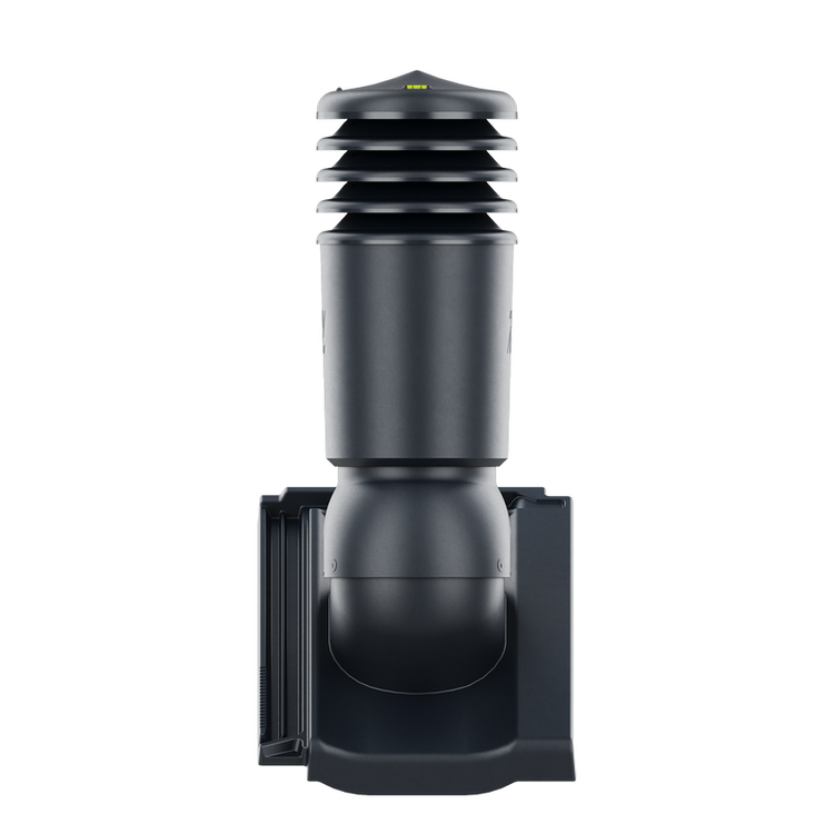 Kominek wentylacyjny IZOLOWANY do dachówki KODA ŁUPEK GLAZURA fi125