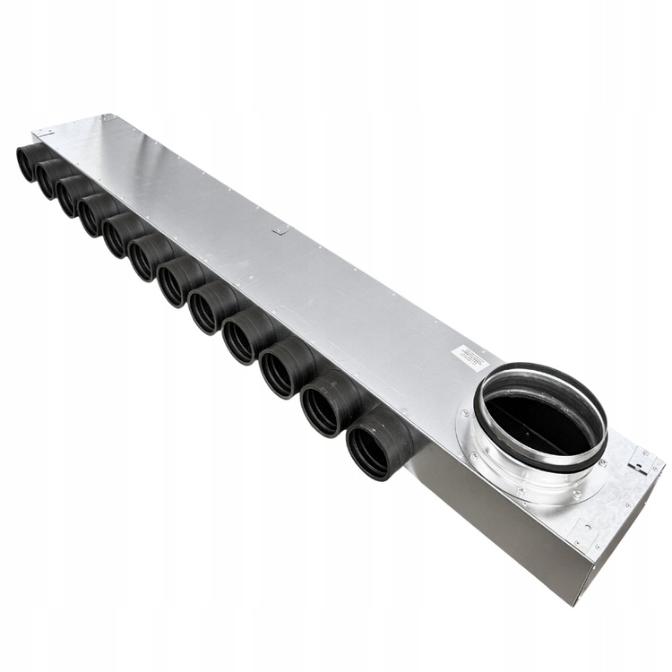 Rozdzielacz wentylacyjny skrzynka rozdzielcza 12x75 fi 200 REKUPERACJA fi75