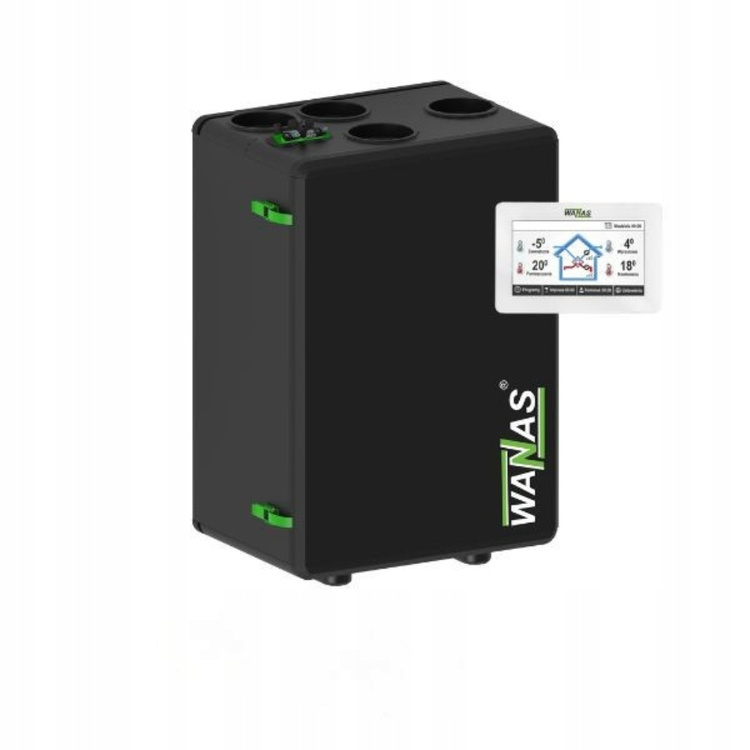 Rekuperator WANAS BLACK 200V XF Centrala wentylacyjna