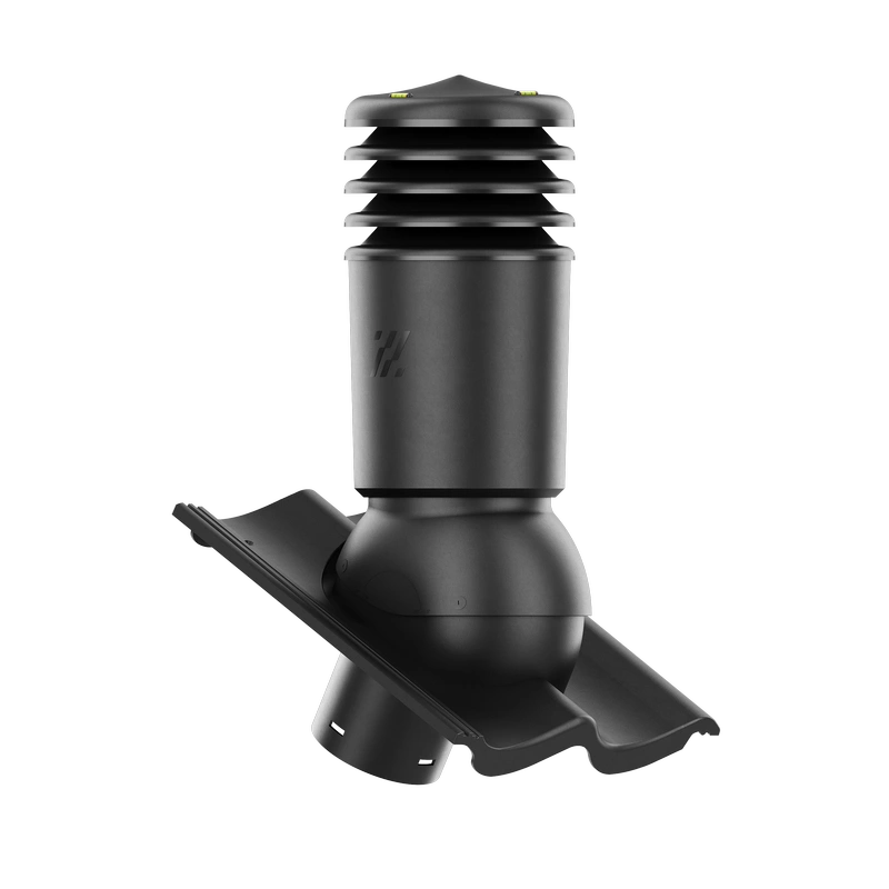 Kominek wentylacyjny do dachówki ALEGRA 9 CZARNA ANGOBA SZLACHETNA fi125 pol_pl_Kominek-wentylacyjny-WYRZUTNIA-do-pokryc-plaskich-BRAZOWY-fi125-6736_2