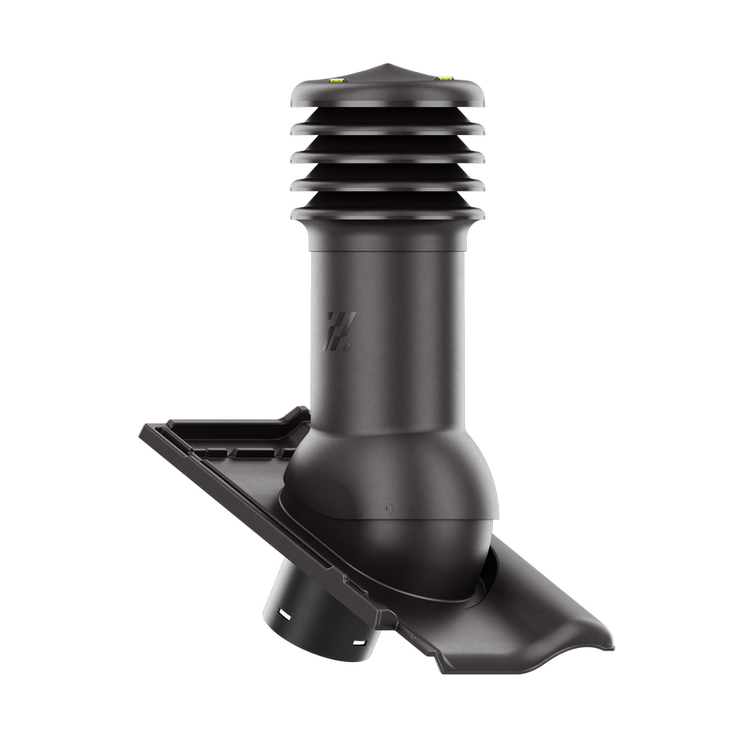 Kominek wentylacyjny do dachówki RUBIN 9V TEKOWY GLAZURA fi125