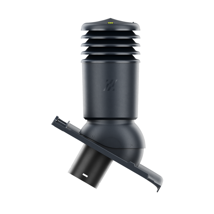 Kominek wentylacyjny IZOLOWANY do dachówki RUBIN 9V ANTRACYT ANGOBA fi125