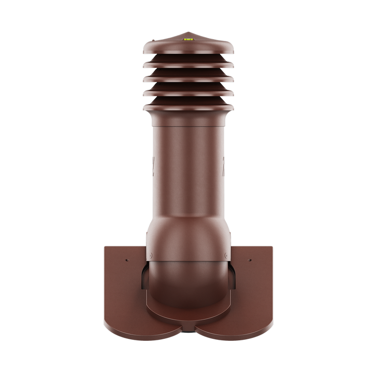 Kominek wentylacyjny do dachówki KARPIÓWKI BRĄZOWY RAL 8017 fi150