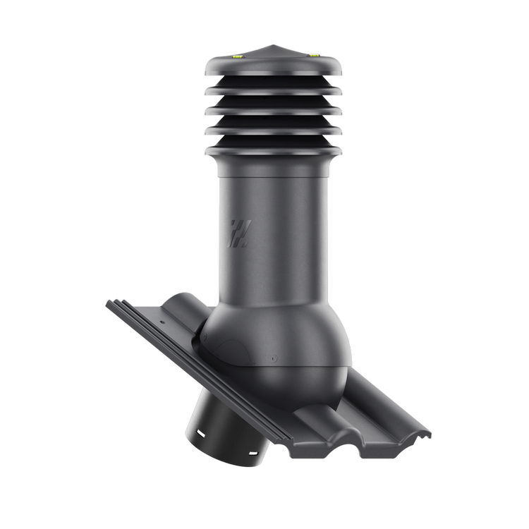 Kominek wentylacyjny do dachówki HEIDELBERG PLANAR GRAFITOWY fi150