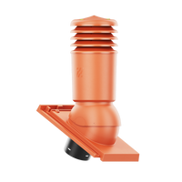 Kominek wentylacyjny IZOLOWANY do dachówki DOMINO CZERWIEŃ NATURALNA fi125