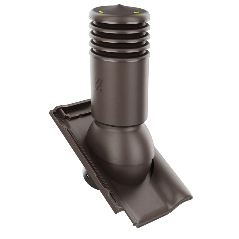 Kominek wentylacyjny do dachówki ALEGRA 9 CZARNA ANGOBA SZLACHETNA fi125 pol_pl_Kominek-wentylacyjny-WYRZUTNIA-do-pokryc-plaskich-BRAZOWY-fi125-6736_1