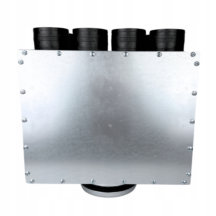 Skrzynka rozdzielcza rozdzielacz przelotowy wentylacja fi 200 / 8x75 mm