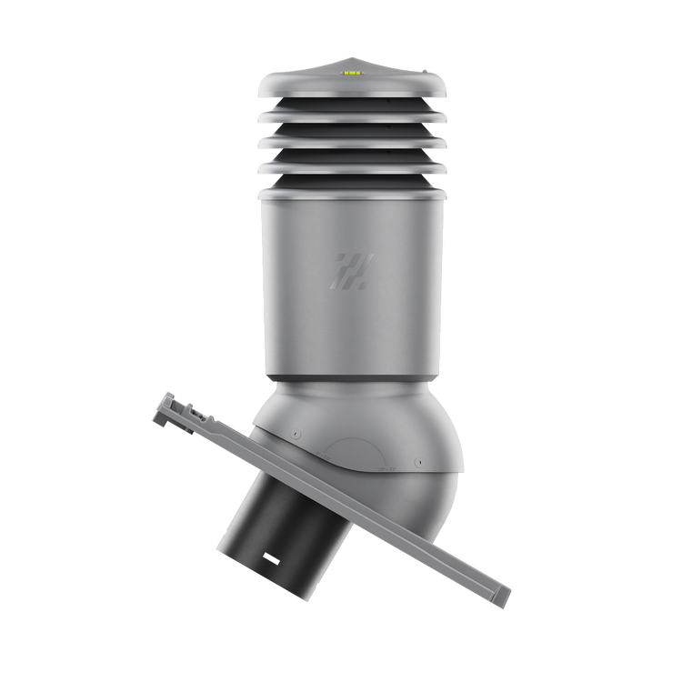 Kominek wentylacyjny IZOLOWANY do dachówki OREA 9 GRAFITOWA NAGOBA SZLACHETNA fi150