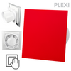 Wentylator łazienkowy dRim fi125 (S) + FRONT PP Czerwony