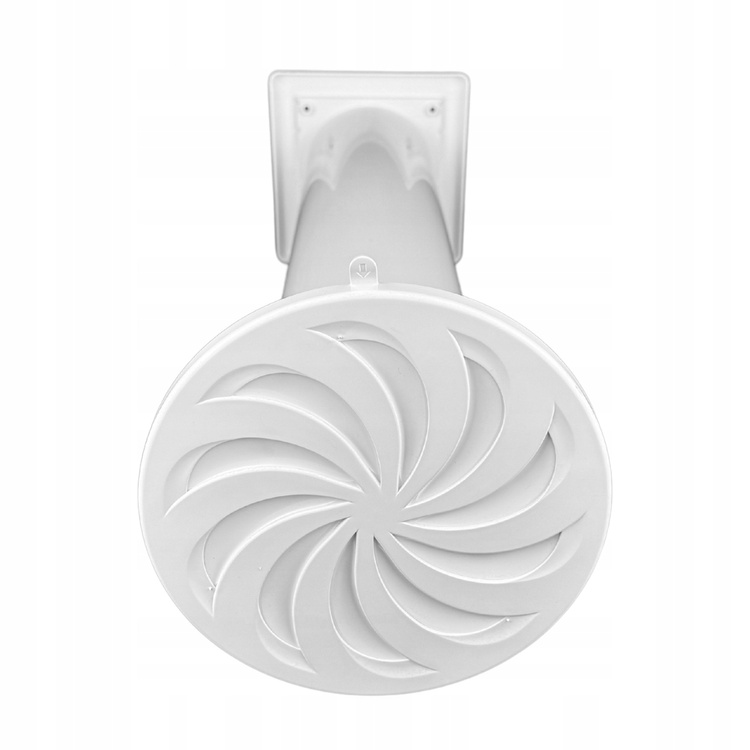 Zestaw wentylacyjny przez ścianę: kratka + rura 50cm + wylot powietrza fi100