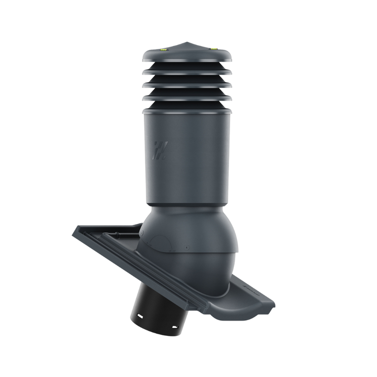 Kominek wentylacyjny IZOLOWANY do dachówki CANTUS ŁUPEK ANGOBA/GLAZURA fi150