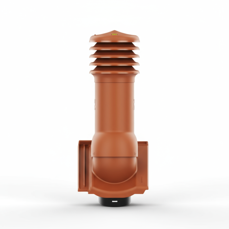 Kominek wentylacyjny do dachówki CANTUS NATURALNA CZERWIEŃ fi150