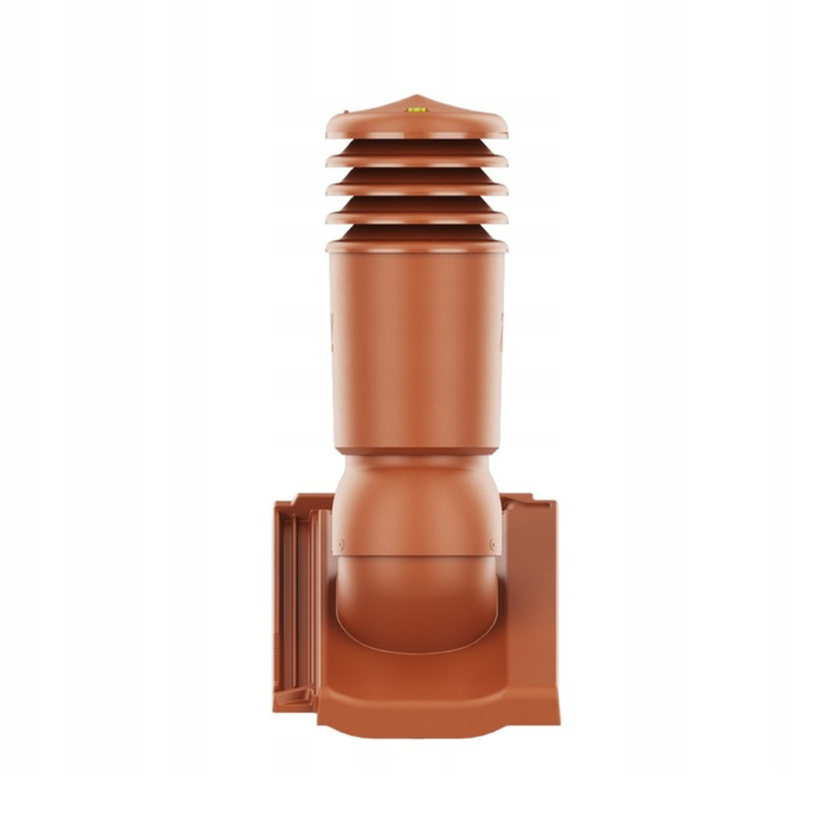 Kominek wentylacyjny IZOLOWANY do dachówki KODA MIEDZIANA ANGOBA fi125