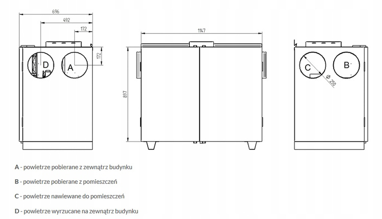 Rekuperator Wanas 815H HI-TECH Centrala wentylacyjna