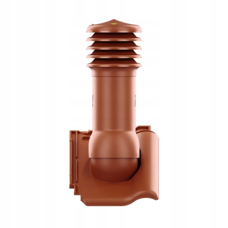 Kominek wentylacyjny do dachówki ALEGRA 9 CEGLASTA/KASZTANOWA ANGOBA SZLACHETNA fi150