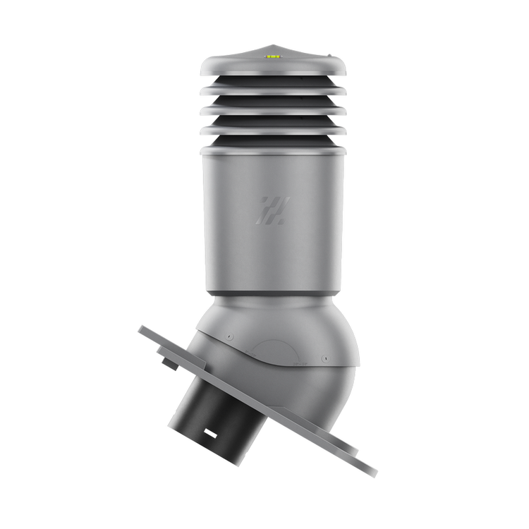 Kominek wentylacyjny IZOLOWANY do dachówki KARPIÓWKI GRAFIT RAL 7024 fi125