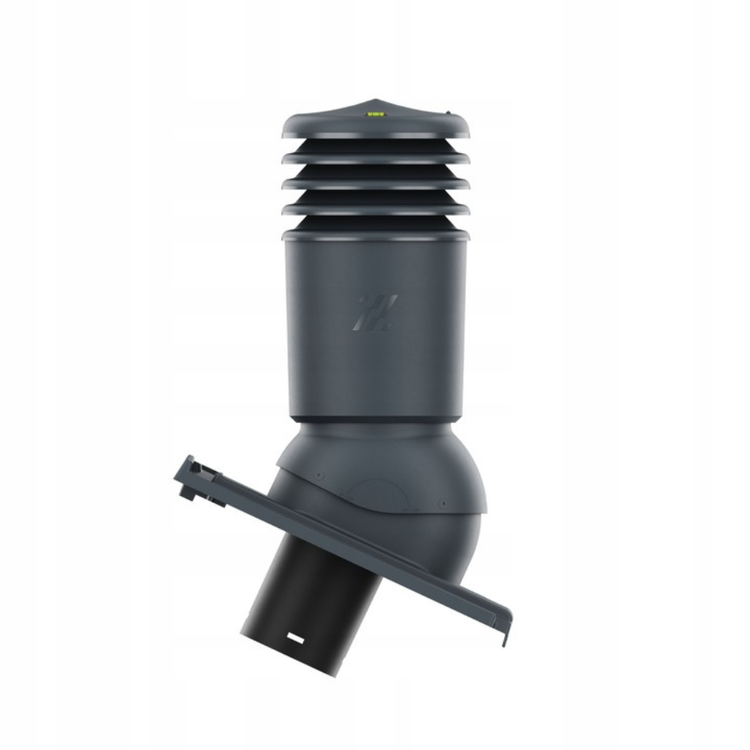 Kominek wentylacyjny IZOLOWANY do dachówki CANTUS ŁUPEK ANGOBA/GLAZURA fi125