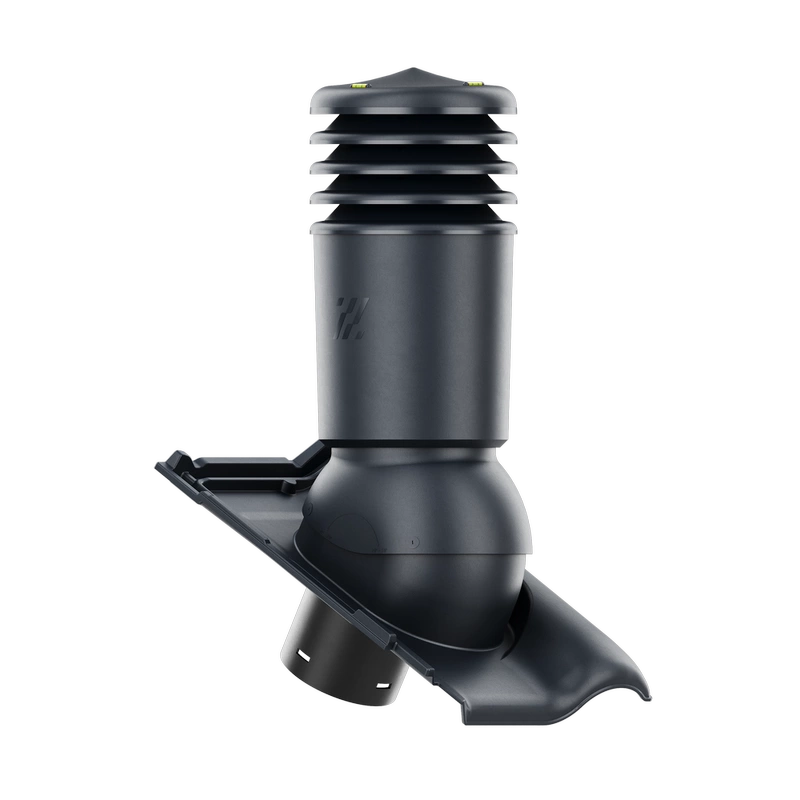 Kominek wentylacyjny do dachówki ALEGRA 9 CZARNA ANGOBA SZLACHETNA fi125 pol_pl_Kominek-wentylacyjny-WYRZUTNIA-do-pokryc-plaskich-BRAZOWY-fi125-6736_2