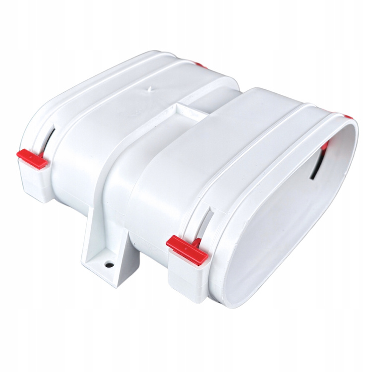 Mufa Łącznik Złączka Kanałów - Rekuperacja - System Owalny FLAT 52x117mm