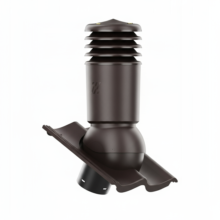 Kominek wentylacyjny IZOLOWANY do dachówki GOTEBORG PLANAR/DURATOP MOKKA fi125