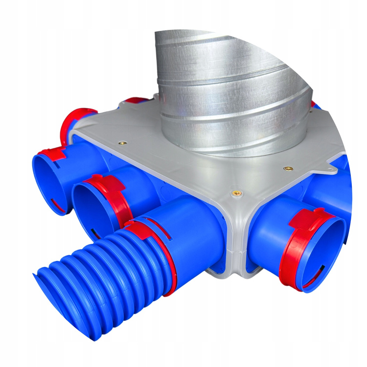 SKRZYNKA ROZDZIELCZA 9X75/200 REKUPERACJA FLEX ROZDZIELACZ WENTYLACYJNY
