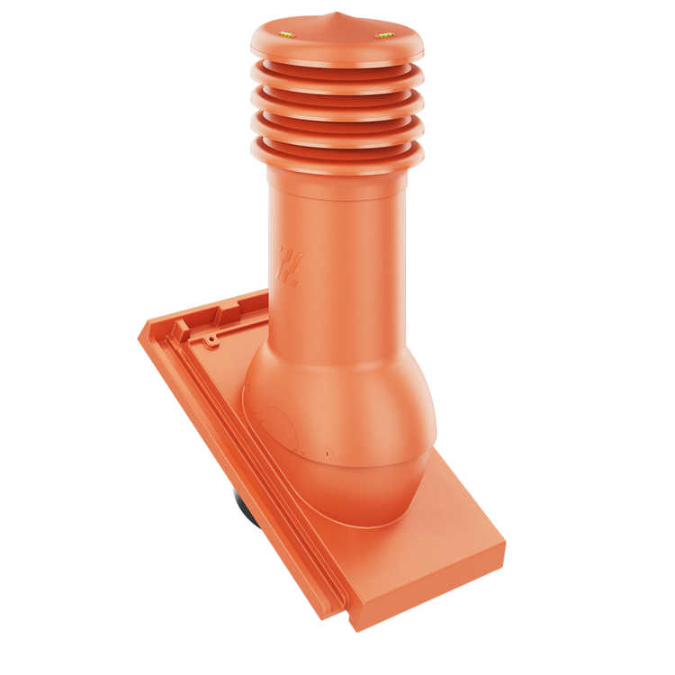 Kominek wentylacyjny do dachówki DOMINO CZERWIEŃ NATURALNA fi125