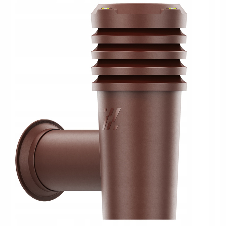 Wyrzutnia czerpnia ścienna kominek wentylacyjny wywietrznik BRĄZ fi110